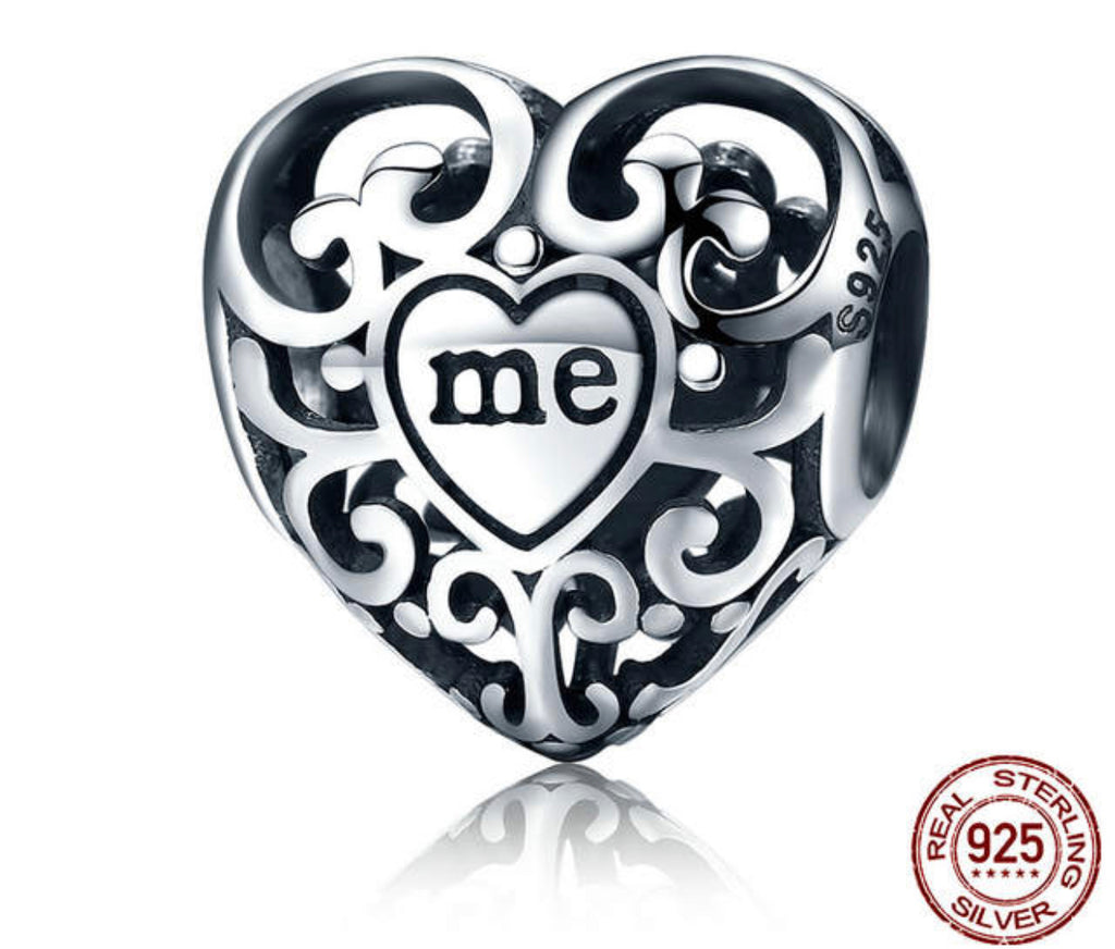 YOU & ME MEANS ONE HEART CHARM