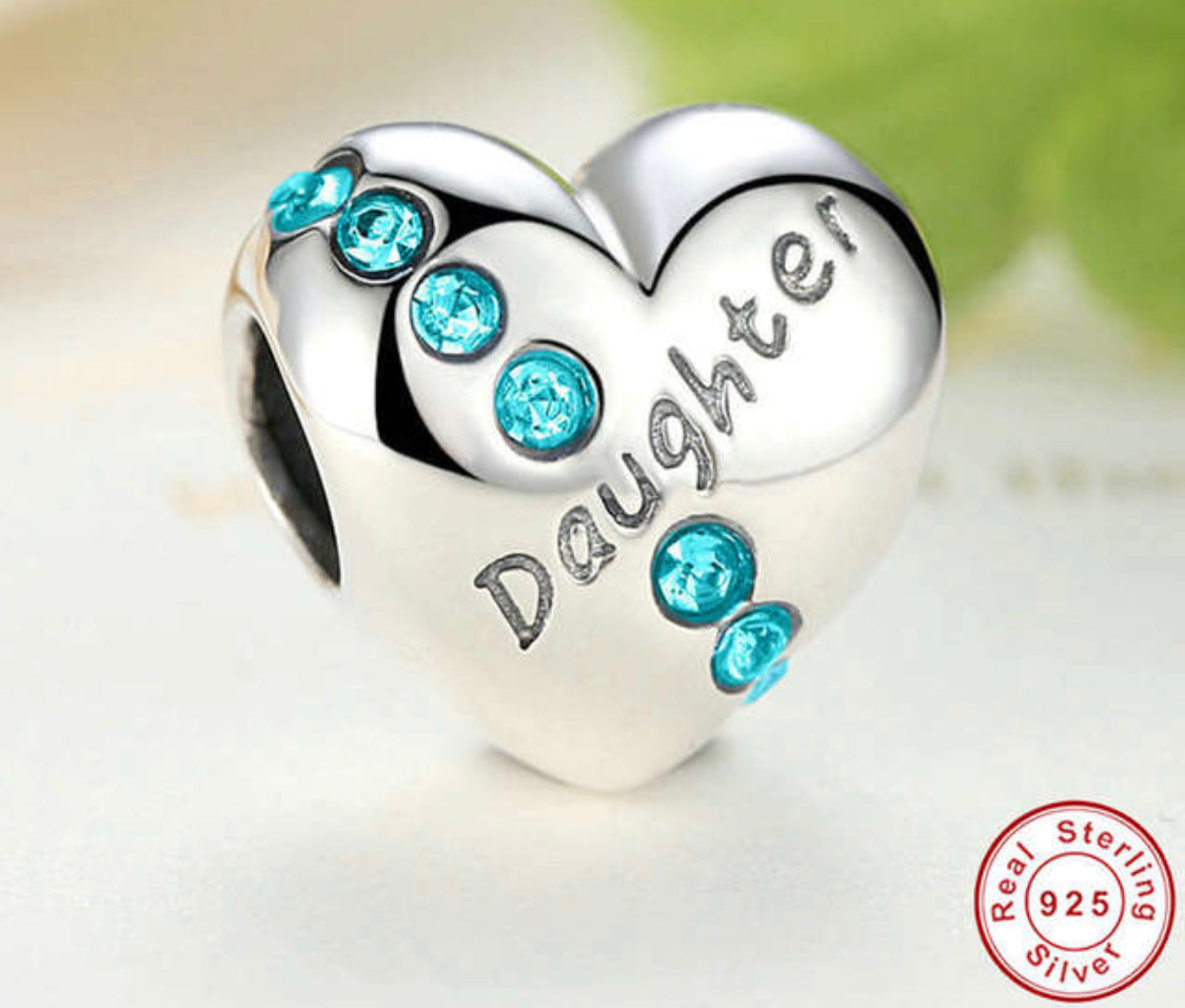 DAUGHTER HEART CHARM