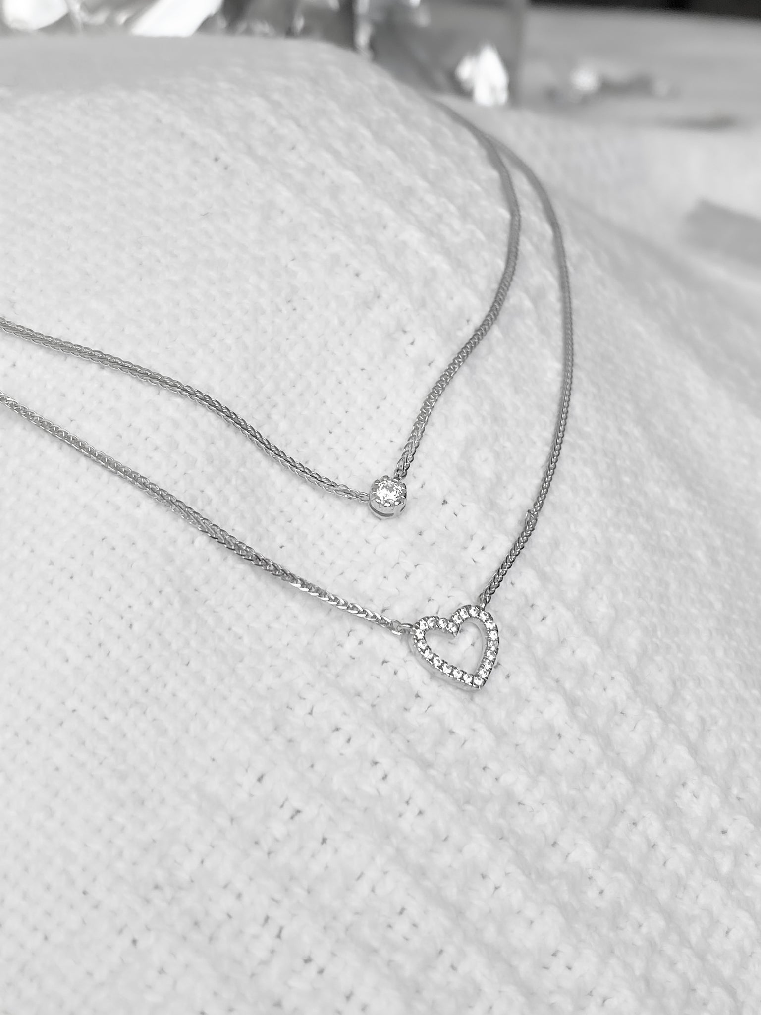 2 LAYER HEART NECKLACE