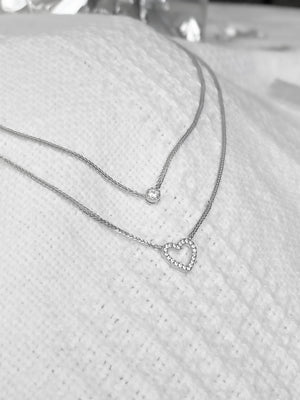 2 LAYER HEART NECKLACE
