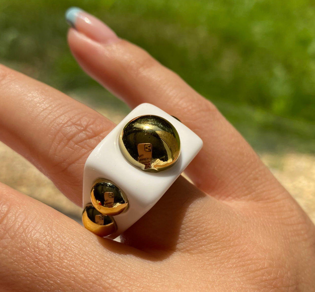 TRENDY CHUNCKY RESIN RINGS