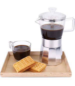 GRECA CRYSTAL CLEAR STOVETOP COFFEE ESPRESSO MAKER